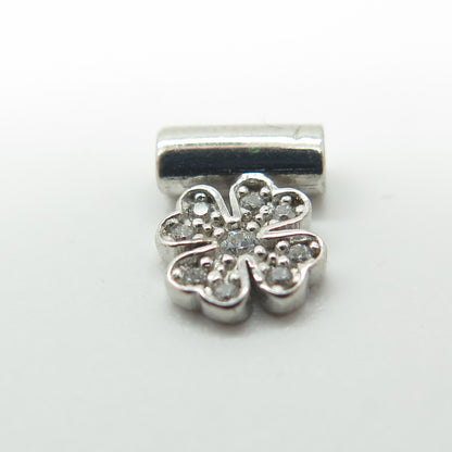 NOMINATION Italy 925 Sterling Silver C Z Clover Lucky SeiMia Pendant