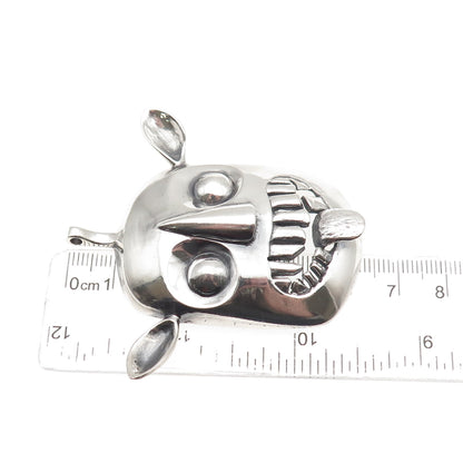 Donald Pywell 925 Sterling Silver Vintage Modernist Ogre Large 43.5g Pendant