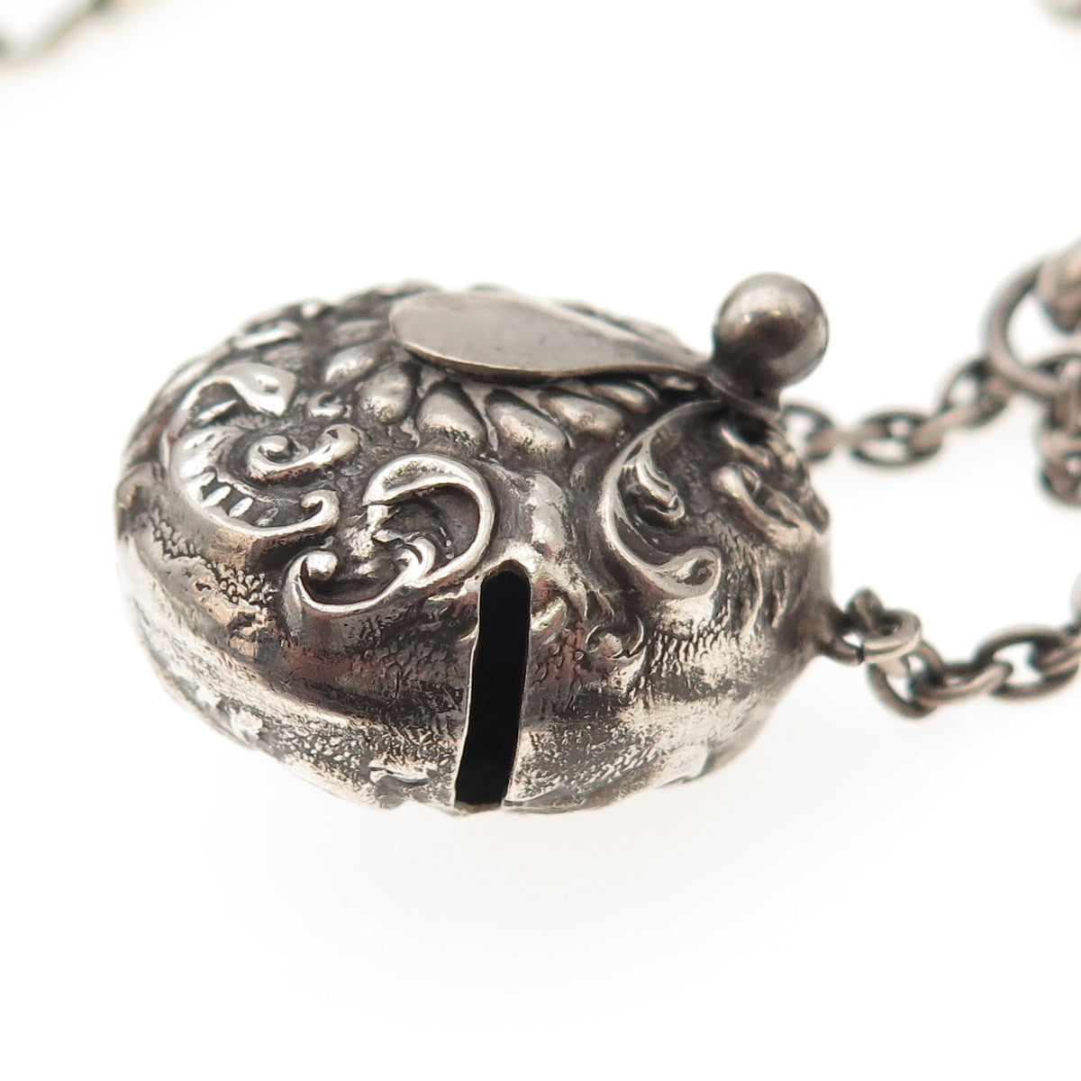 Henry Matthews 925 Sterling Silver Antique 1900 Birmingham Chatelaine Chain Fob