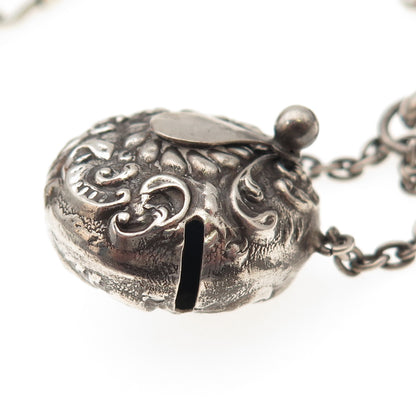 Henry Matthews 925 Sterling Silver Antique 1900 Birmingham Chatelaine Chain Fob
