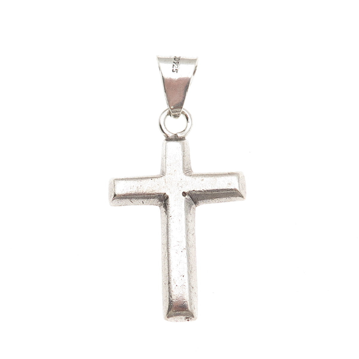 925 Sterling Silver Vintage Mexico Cross Charm Pendant