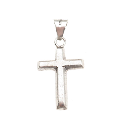 925 Sterling Silver Vintage Mexico Cross Charm Pendant