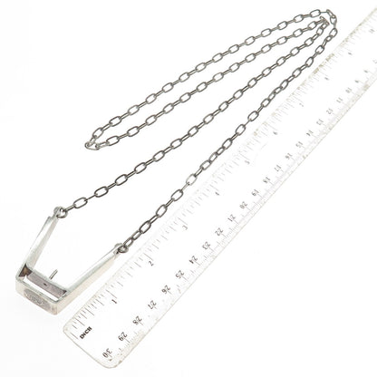 ERLING CHRISTOFFERSEN 925S Sterling Silver Vintage Norway Necklace 30" (missing)