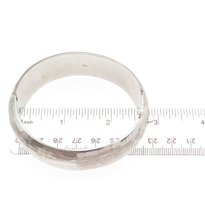 ORB Otto Robert Bade 925 Sterling Antique Art Deco Brushed Bangle Bracelet 7.5"