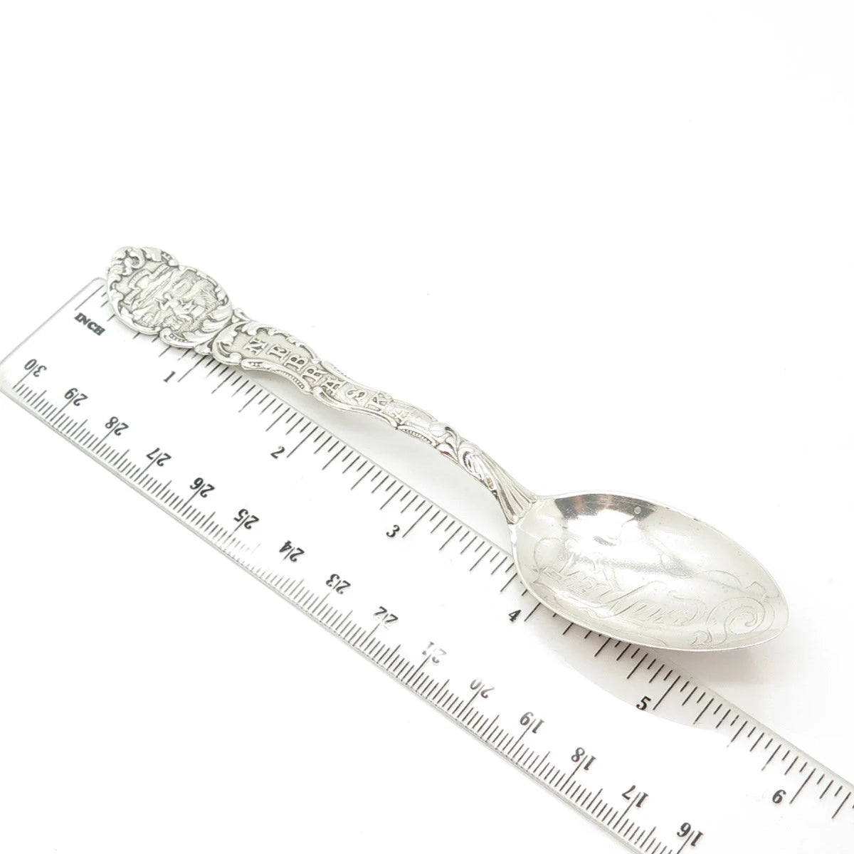 925 Sterling Silver Antique Art Deco Wendell "Nebraska" States & Cities Spoon