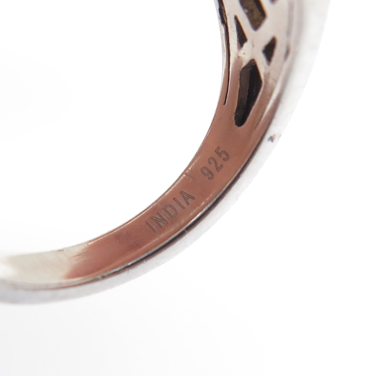 925 Sterling Silver Real Fire Sapphire Opal & White Topaz Cluster Ring Size 6