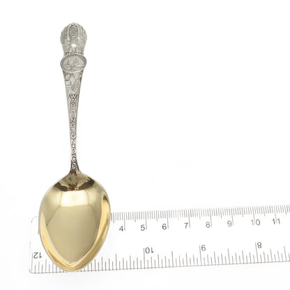 Manchester 925 Sterling Silver Antique Art Deco Washington DC Coffee Spoon