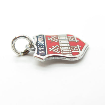 900 Silver Vintage Enamel Innsbruck Coat of Arms Charm Pendant