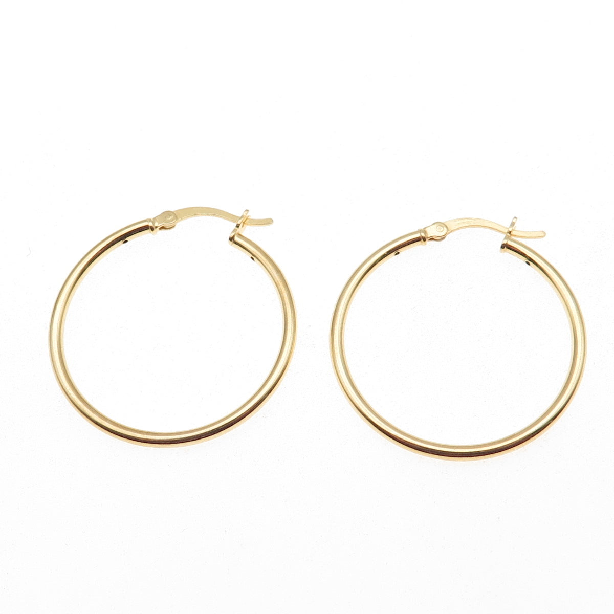 925 Sterling Silver Gold Plated Hoop Earrings
