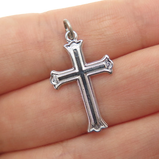 AVANTI 925 Sterling Silver Vintage Cross Charm Pendant