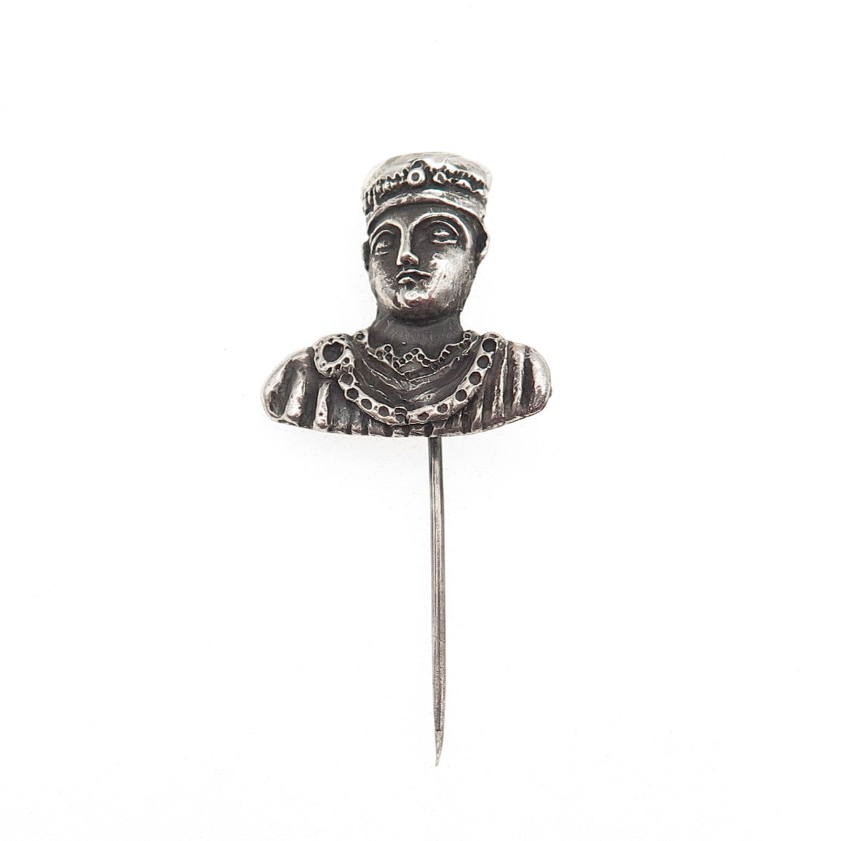 Grant 925 Sterling Silver Vintage Barbarossa Oxidized Lapel Pin