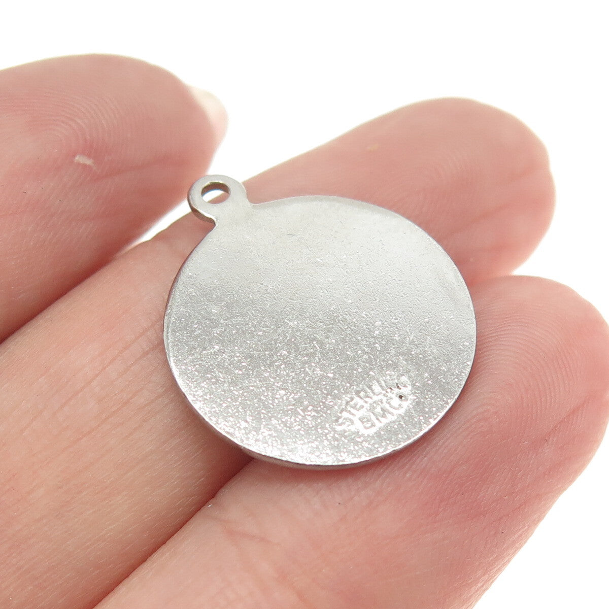 BMCO 925 Sterling Silver Antique Art Deco Enamel "Nassau" Soldier Pendant