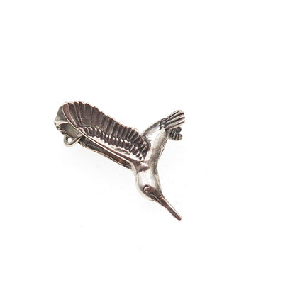 Sunwest Old Pawn 925 Sterling Silver Vintage Hummingbird Tribal Charm Pendant