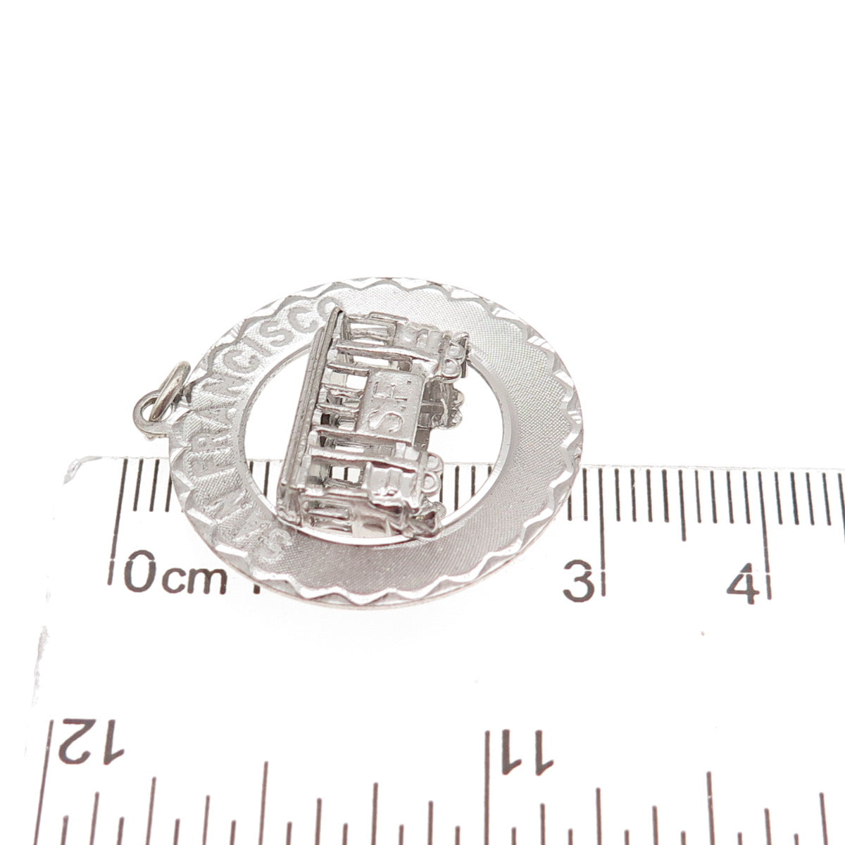 Crea 925 Sterling Silver Vintage San Francisco Cable Car Charm Pendant