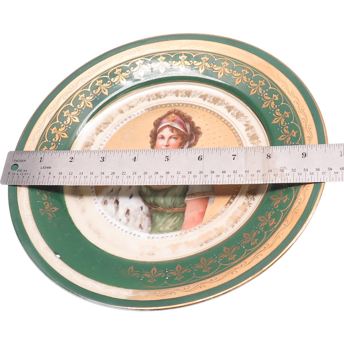 ROYAL VIENNA Antique Louise of Mecklenburg-Strelitz Hand-Painted Porcelain Plate