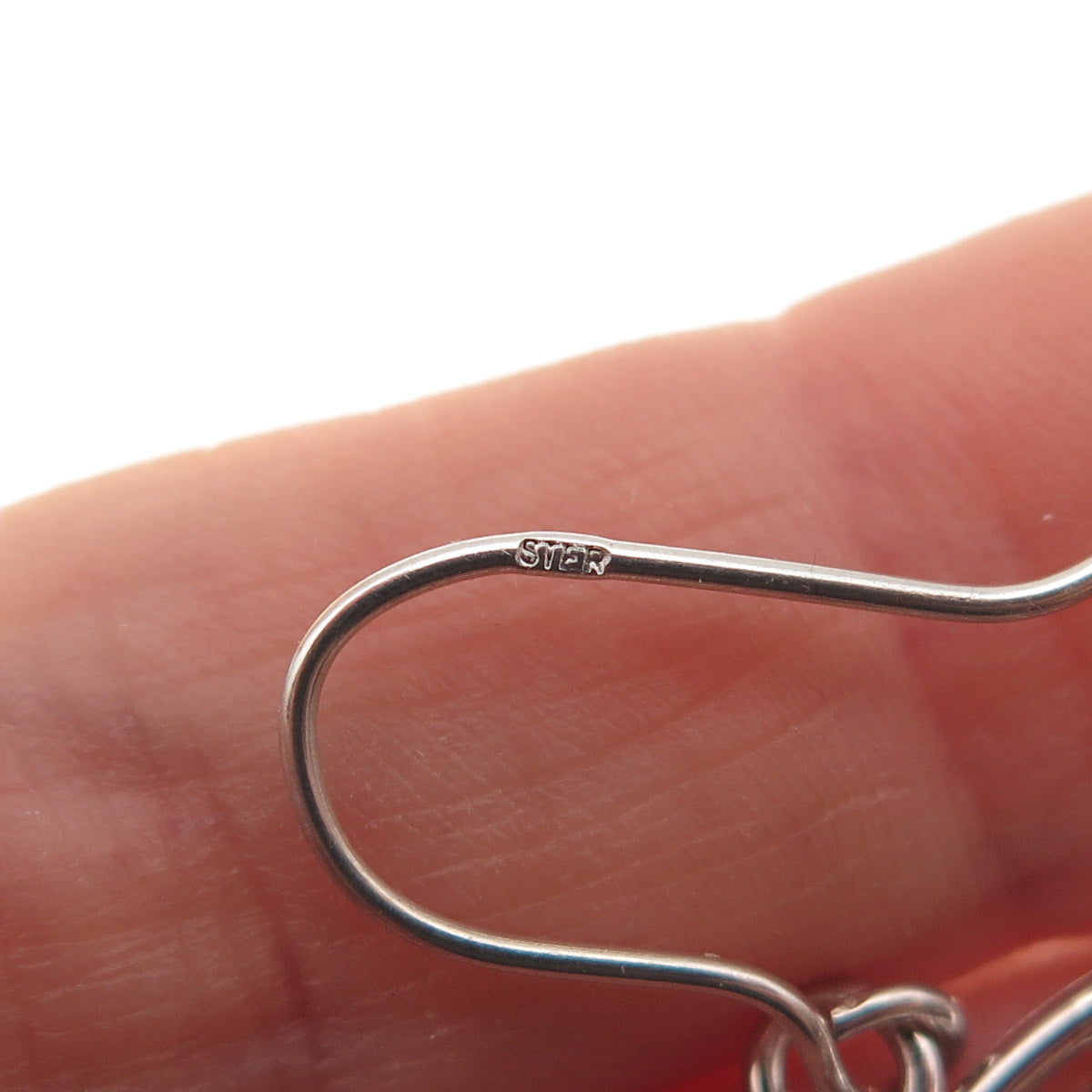 925 Sterling Silver Vintage Celtic Trinity Knot Cross Oxidized Dangle Earrings