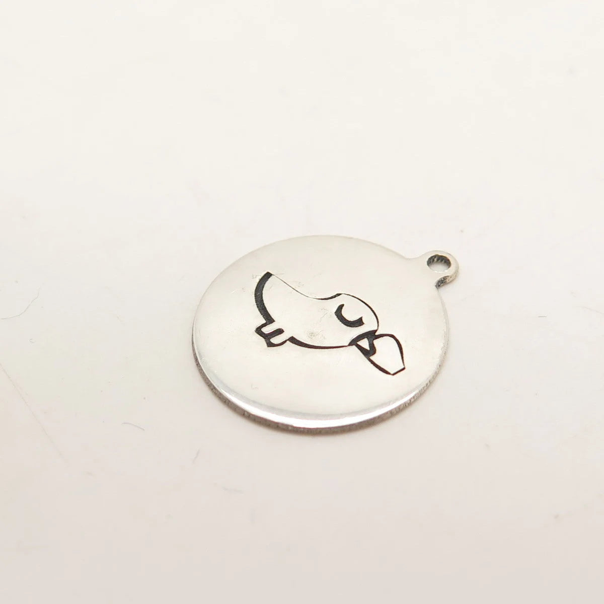 925 Sterling Silver USA Two In Town Bird Charm Pendant