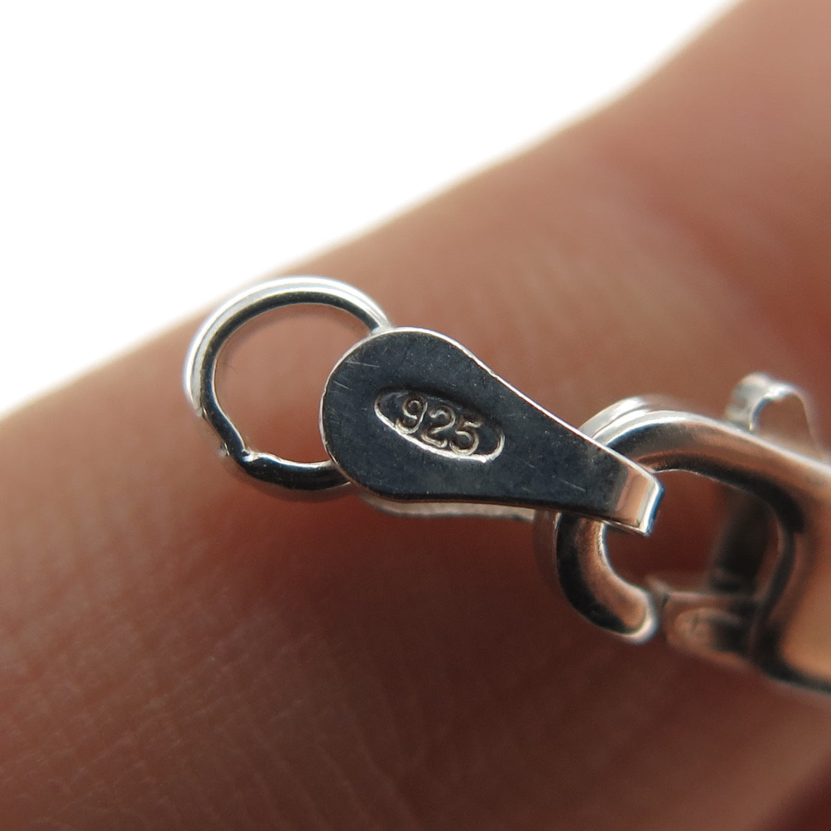 925 Sterling Silver Vintage Italy Bracelet / Necklace Lobster Lock Clasp