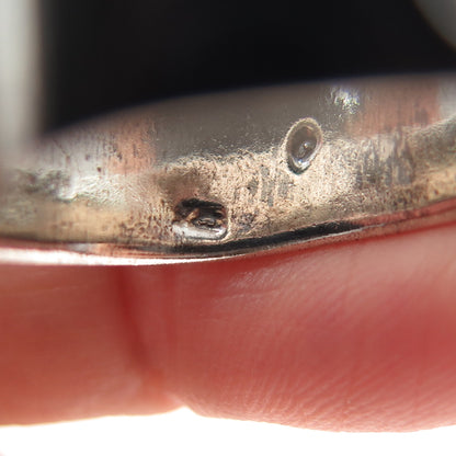 925 Sterling Silver Vintage Crescent Moon Band Ring Size 9.25