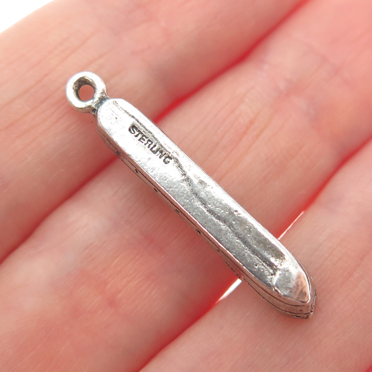 925 Sterling Silver Vintage Liner Ship Oxidized Charm Pendant