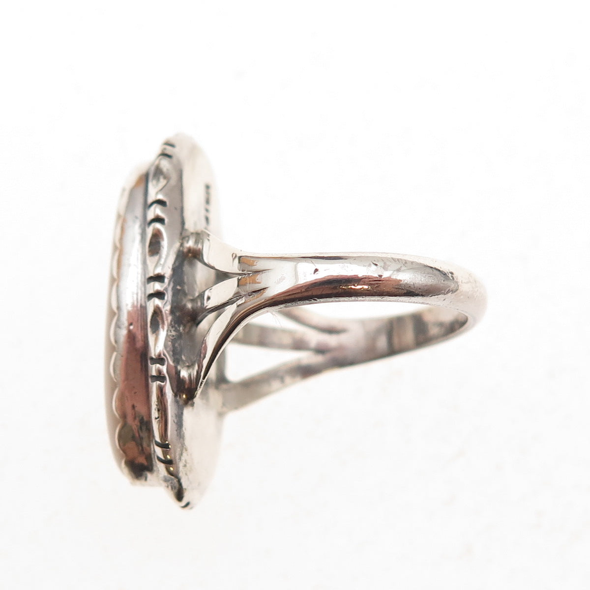 Carolyn Pollack Old Pawn Sterling Silver Vintage Southwestern MOP Ring Size 7