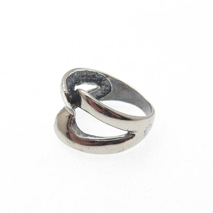 CHARLES WINSTON 925 Sterling Silver Vintage Infinity Oxidized Ring Size 7