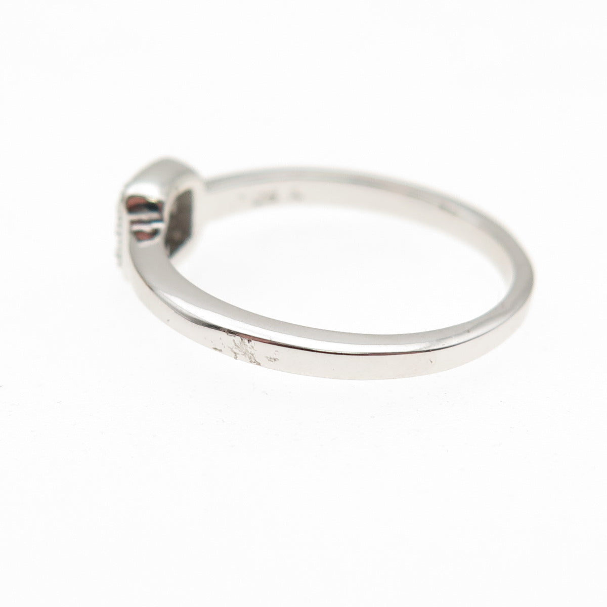 925 Sterling Silver Round-Cut C Z Promise Ring Size 6
