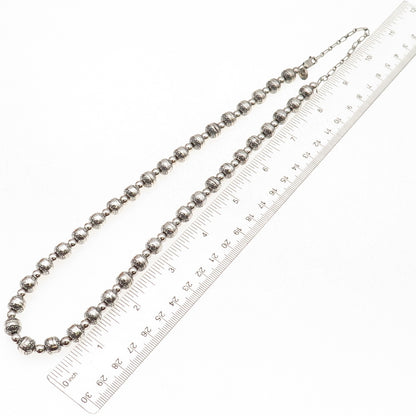 Carolyn Pollack Old Pawn Sterling Silver Vintage Navajo Pearls Necklace 20-22"