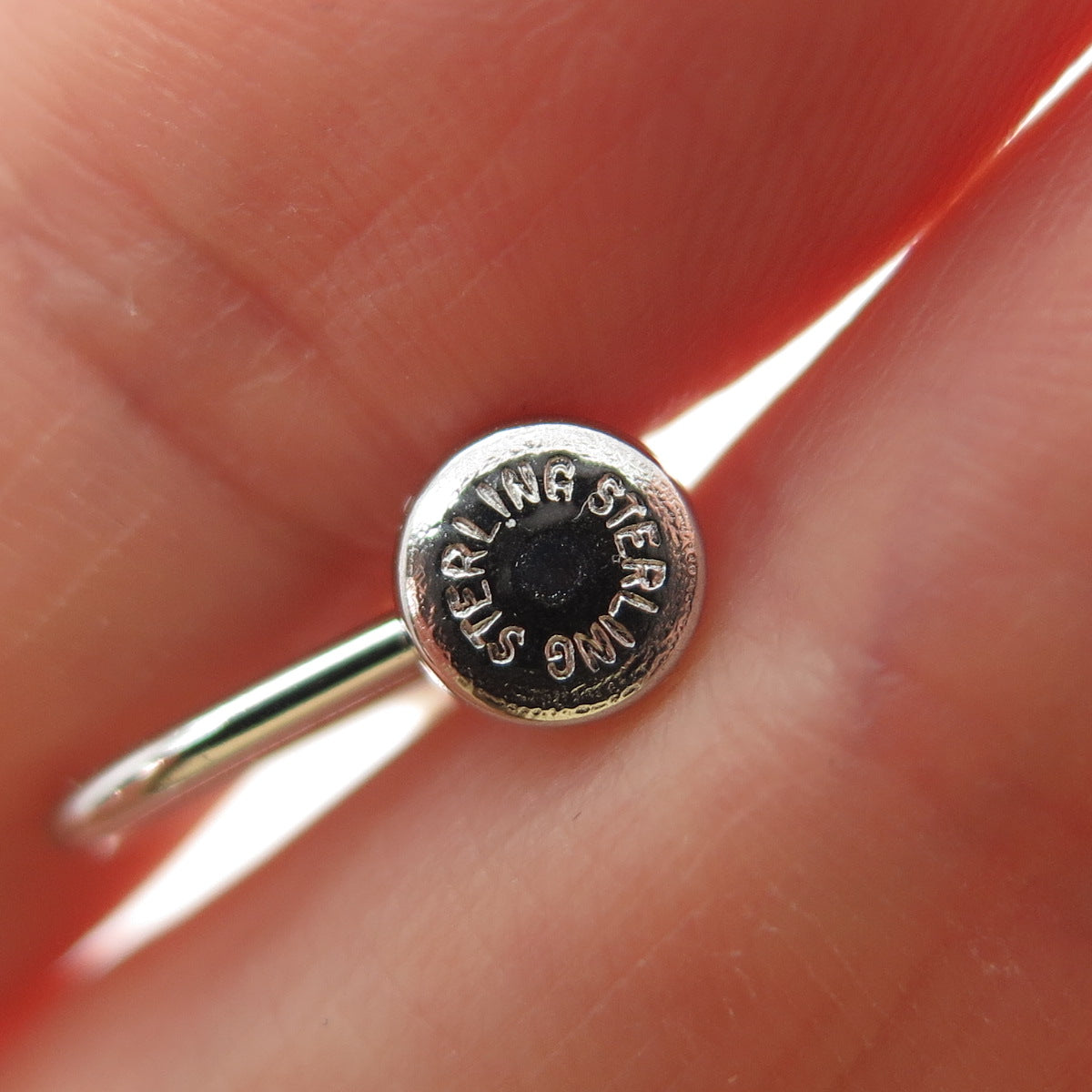 925 Sterling Silver Vintage Real Pearl Sun Screw Back Earrings