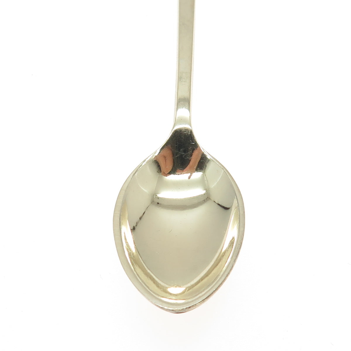 EGON LAURIDSEN Sterling Gold Plated Vintage Denmark Enamel Clover Coffee Spoon