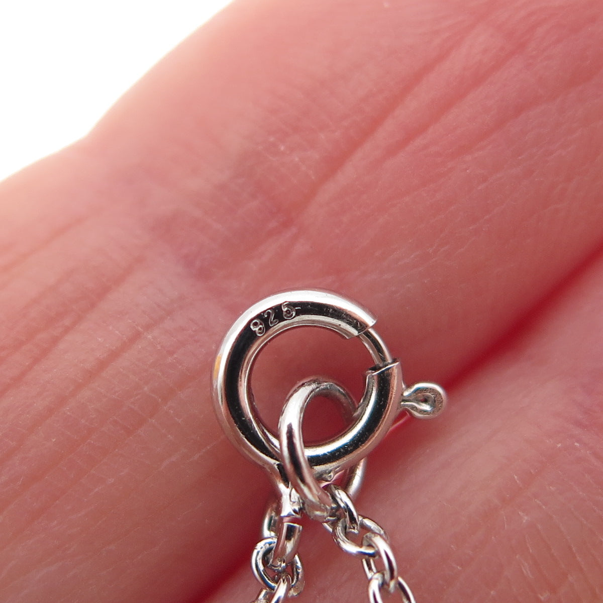 ANNIKA WITT 925 Sterling Silver Real Amethyst Cable Chain Necklace 16"