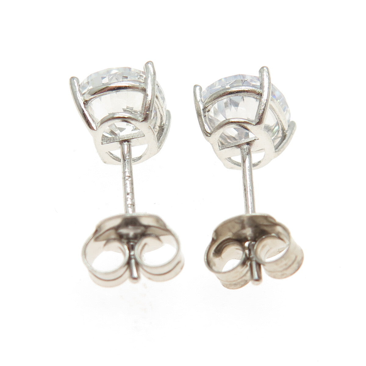 DBJ DEE BERKLEY 925 Sterling Silver Oval-Cut C Z Stud Earrings