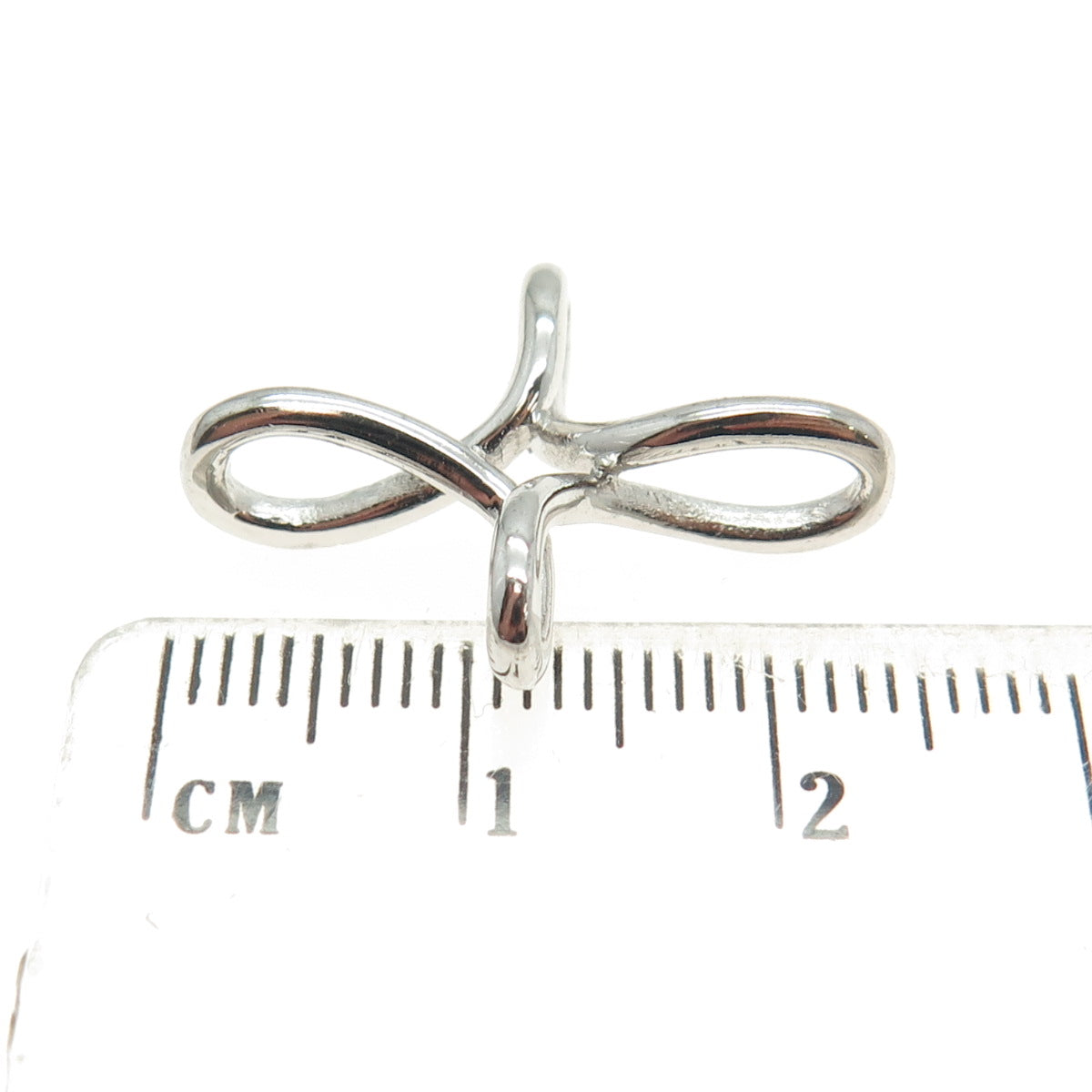 925 Sterling Silver Twisted Cross Pendant