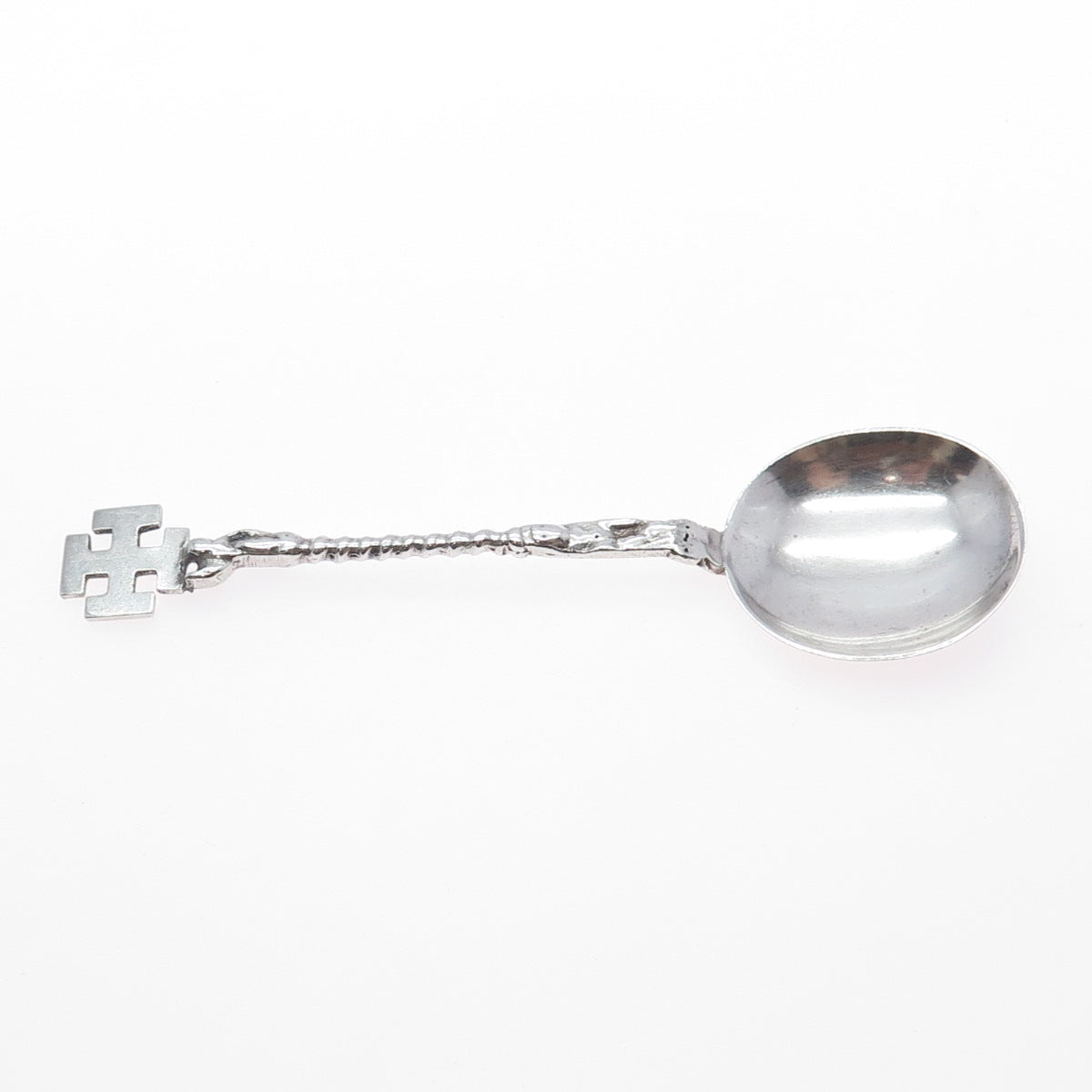 Stokes & Ireland Ltd Sterling Silver Antique 1897 Chester Cross Dessert Spoon