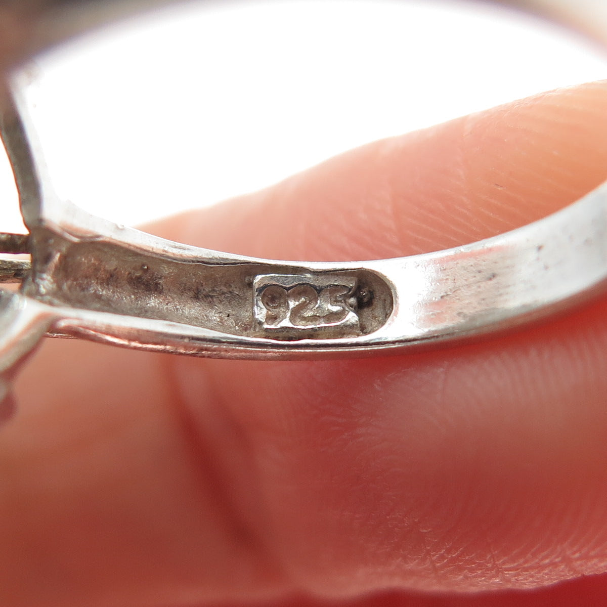 925 Sterling Silver Vintage Real Milky Aquamarine & Apatite Ring Size 7.5