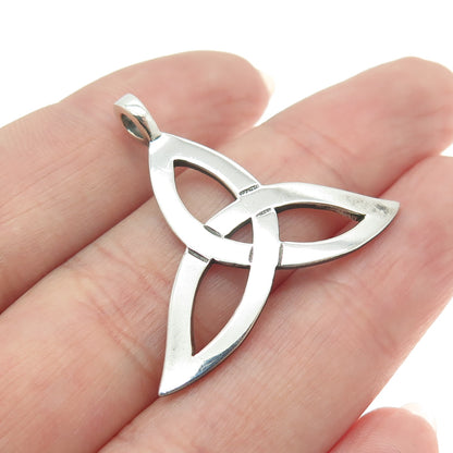 D M K 925 Sterling Silver Vintage 1987 Dublin Triquetra Celtic Pendant