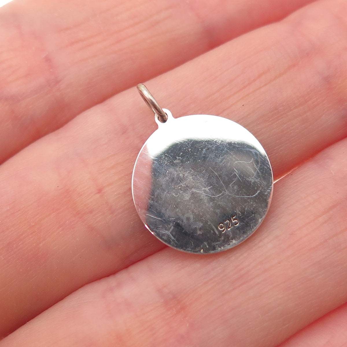925 Sterling Silver Blue Enamel Leo Zodiac Sign Charm Pendant