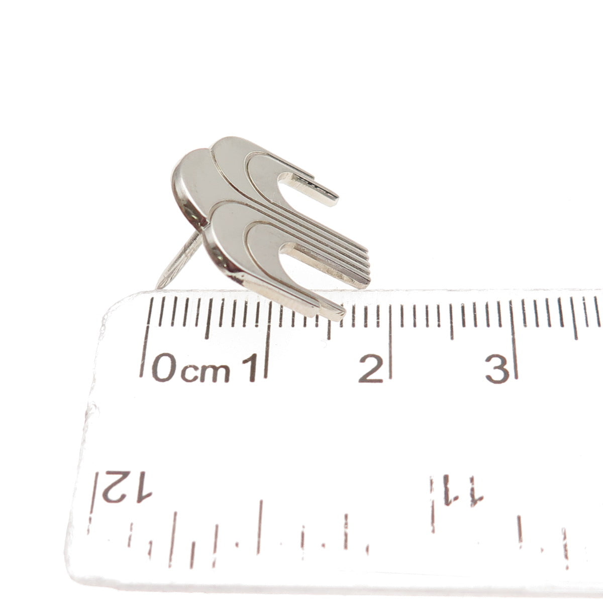 925 Sterling Silver Vintage Nu Skin Logo Fountain of Youth Tie Tack / Lapel Pin