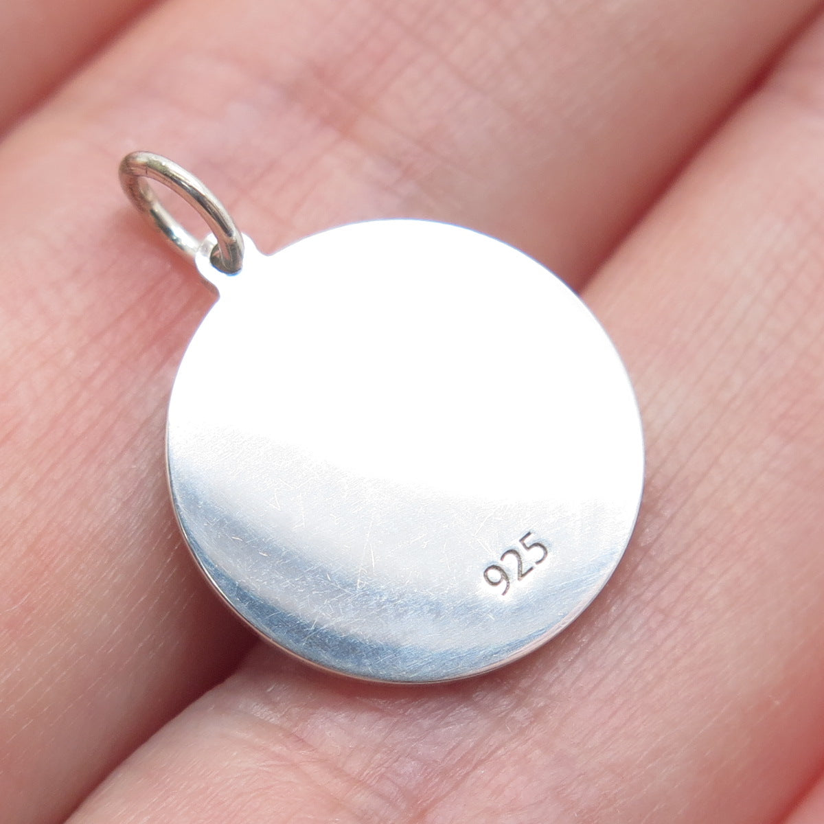 925 Sterling Silver Yellow Enamel Number 2 Lucky Dice Minimalist Charm Pendant