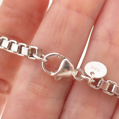 Tiffany & Co. 925 Sterling Silver Vintage Venetian Link Bracelet 7.25"