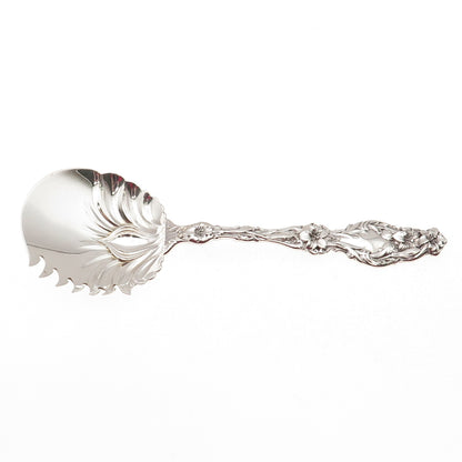 Whiting Mfg Co. 925 Sterling Silver Antique 1902 Lily Large Cucumber Server