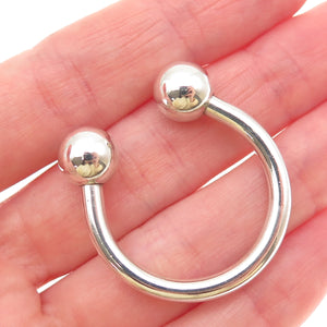 TIFFANY & CO. 925 Sterling Silver Vintage 2001 Screw Ball Key Ring