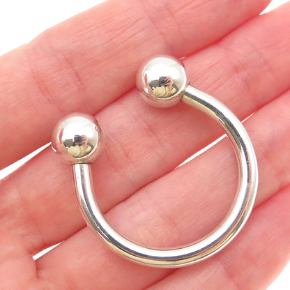 TIFFANY & CO. 925 Sterling Silver Vintage 2001 Screw Ball Key Ring