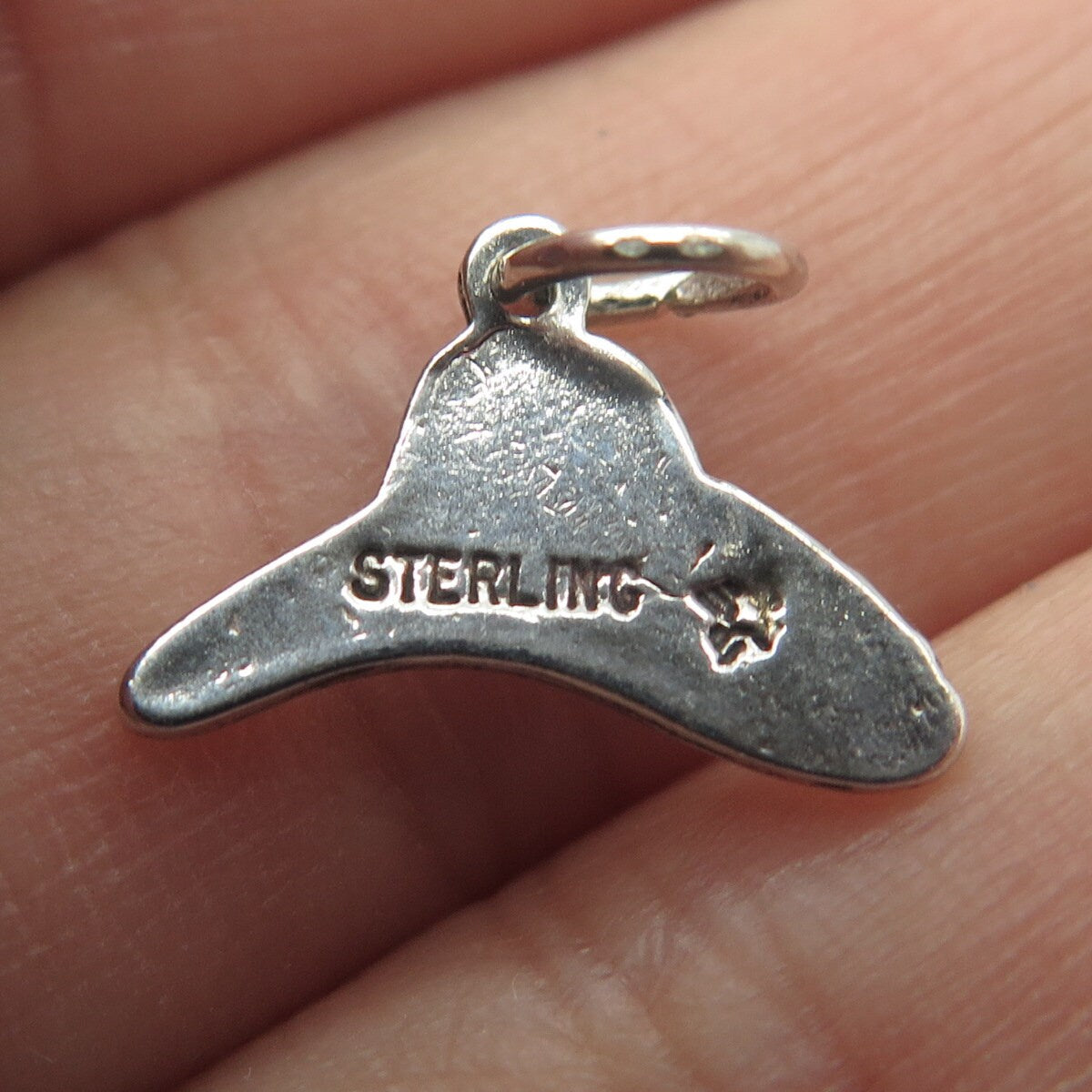 925 Sterling Silver Vintage Sunwest Cowboy Hat Minimalist Pendant