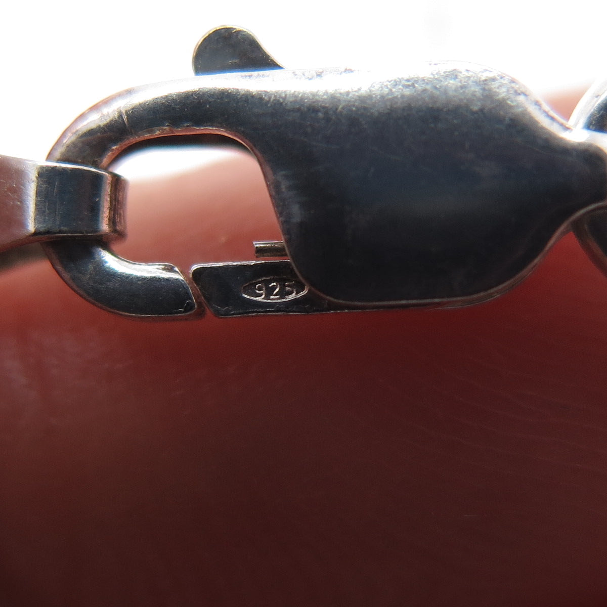 925 Sterling Silver Vintage Italy Curb Chain Necklace 20"