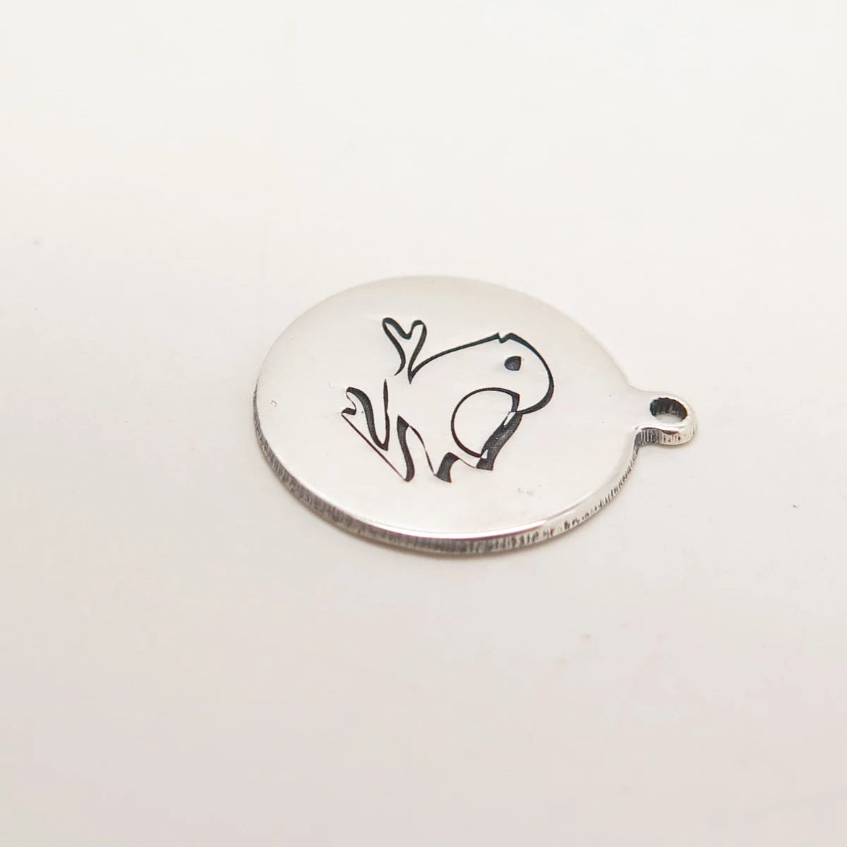 925 Sterling Silver USA Two In Town Little Bird Charm Pendant