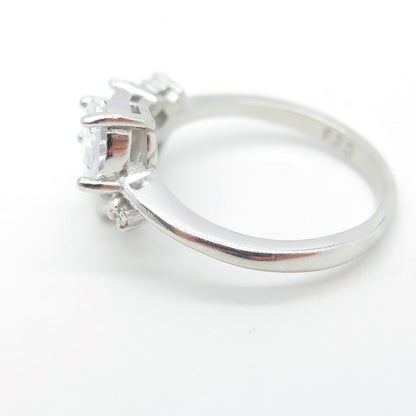 925 Sterling Silver Multi-C Z Ring Size 7.25