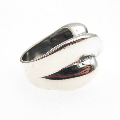 JAD Gioia Clavenzani & Ivano Ghinelli Sterling Vintage X-Shape Ring Size 6.75