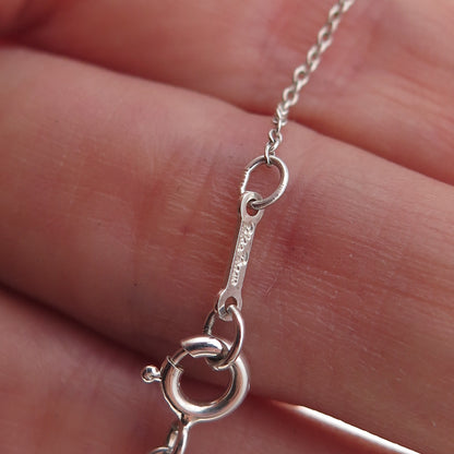 Tiffany & Co. Paloma Picasso 925 Sterling Vintage Graffiti X Kiss Necklace 18"