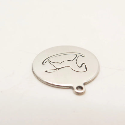 925 Sterling Silver USA Two In Town Rocking Horse Charm Pendant